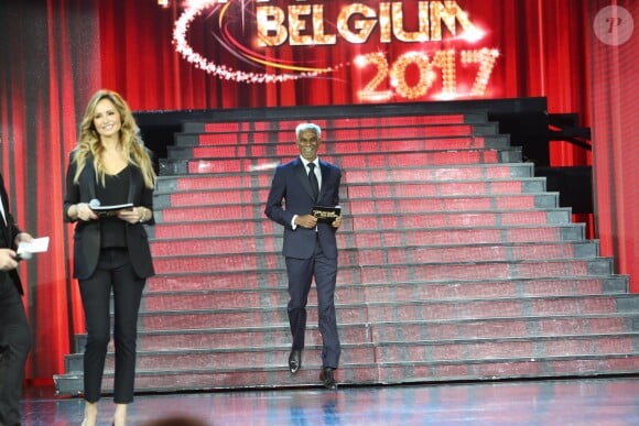 Adriana Karembeu, Satya Oblette (Satya Oblet) lors de la finale de la 13ème édition Top Model Belgium 2017 au Lido à Paris le 18 Décembre 2016. © Marc Ausset-Lacroix /Bestimage