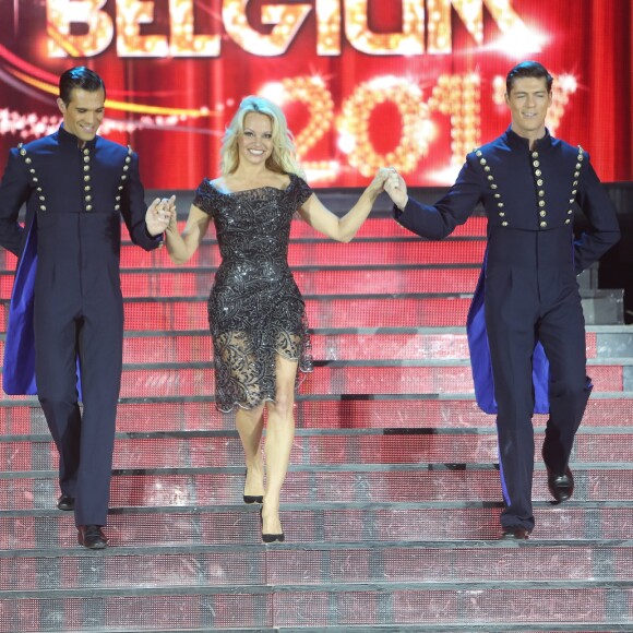 Pamela Anderson (présidente du jury)  lors de la finale de la 13ème édition Top Model Belgium 2017 au Lido à Paris le 18 Décembre 2016. © Marc Ausset-Lacroix /Bestimage