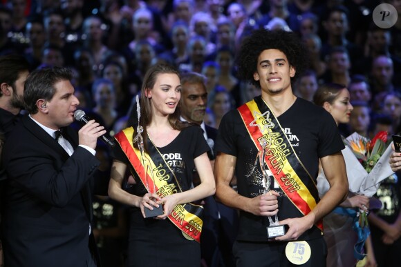 Jeremy Urbain lors de la Finale de la 13ème édition Top Model Belgium 2017 au Lido à Paris le 18 Décembre 2016. © Marc Ausset-Lacroix /Bestimage