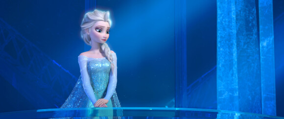 Elsa dans son château de glace dans La Reine des Neiges