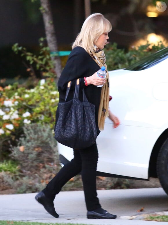 Exclusif - Candy Spelling rend visite à sa fille Tori Spelling enceinte pour la fête d'Halloween à Los Angeles, le 1er novembre 2016