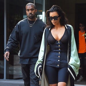 Kanye West et Kim Kardashian à New York, le 30 août 2016.