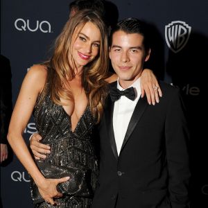 Sofia Vergara et son fils Manolo Gonzalez à la soirée InStyle and Warner Bros. Golden Globes after-party à Los Angeles, le 12 janvier 2014.