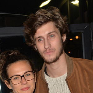 Lorie Pester et Jean-Baptiste Maunier - Soirée de lancement du restaurant "Hardy" le 18 octobre 2016.