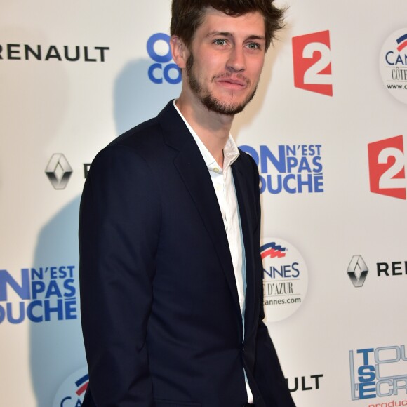 Jean-Baptiste Maunier - Photocall de l'enregistrement de l'émission "On n'est pas couché" à la Villa Domergue de Cannes le 18 mai 2016.