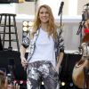 Céline Dion donne un concert lors de sa participation à l'émission "Today" de la chaîne NBC au Rockefeller Plaza à New York, le 22 juillet 2016