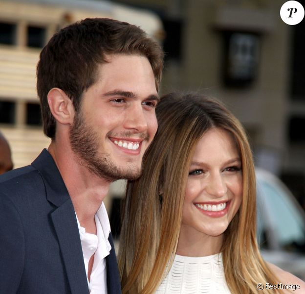 Melissa Benoist et son mari Blake Jenner - Première du film "The Longest Ride" à Hollywood le 6 avril 2015.