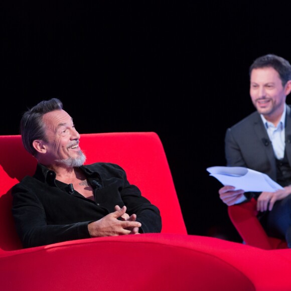 Exclusif - No Web No Blog - Enregistrement de l'émission "Le Divan" présentée par Marc-Olivier Fogiel avec Florent Pagny en invité, le 22 avril 2016. © Cyril Moreau/Bestimage