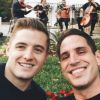 Robbie Rogers et Greg Berlanti posent sur Instagram, le 31 décembre 2016