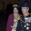 Le prince héritier Frederik et la princesse héritière Mary de Danemark au banquet du Nouvel An au palais Christian VII à Amalienborg, à Copenhague, le 1er janvier 2017.