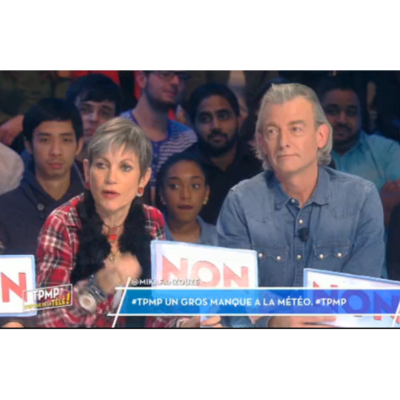 Isabelle Morini-Bosc dans "Touche pas à mon poste", le 2 janvier 2016 sur C8.