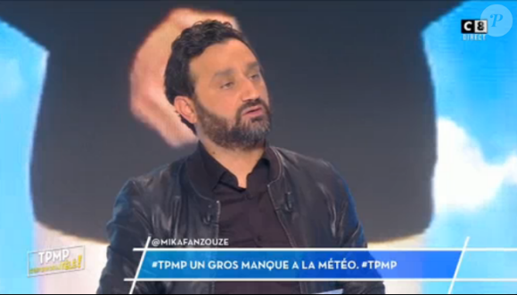 Cyril Hanouna dans "Touche pas à mon poste", le 2 janvier 2016 sur C8.
