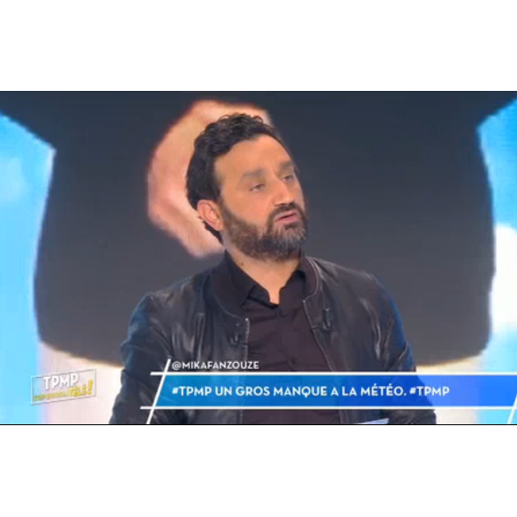 Cyril Hanouna dans "Touche pas à mon poste", le 2 janvier 2016 sur C8.