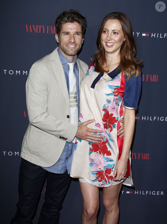 Eva Amurri Martino enceinte et son mari Kyle Martino - Soirée de présentation de la collection "To Tommy from Zooey" par Tommy Hilfiger à West Hollywood, le 9 avril 2014.