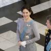 Le prince Frederik et la princesse Mary de Danemark secondaient la reine Margrethe II de Danemark lors de la réception du nouvel an pour le corps diplomatique, au palais de Christiansborg à Copenhague, le 3 janvier 2017.