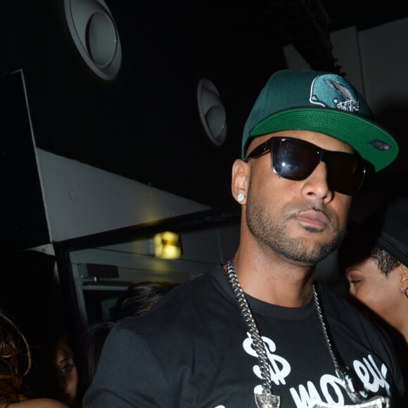 Le rappeur Booba au Palais Maillot pour un After Show après son concert au Zénith, à Paris, le 13 avril 2013.