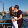 Carla Ginola et son compagnon Adrien en vacances à Los Angeles. Photo postée sur Instagram en janvier 2017.