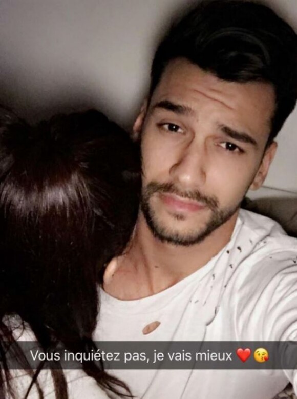 Anthony en couple après le tournage de "La Villa des coeurs brisés 2", Snapchat, janvier 2017