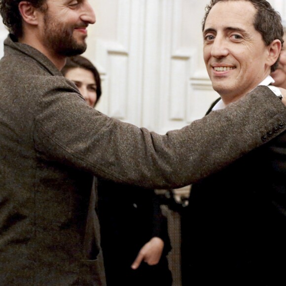 Exclusif - Gad Elmaleh et son frère Arié - Gad Elmaleh triomphe avec son spectacle "Sans Tambour" à l'Opéra Garnier à Paris le 16 mars 2014. Pour la première fois, un humoriste s'est produit dans la prestigieuse salle de spectacle.