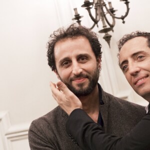 Exclusif - Gad Elmaleh et son frère Arié - Gad Elmaleh triomphe avec son spectacle "Sans Tambour" à l'Opéra Garnier à Paris le 16 mars 2014. Pour la première fois, un humoriste s'est produit dans la prestigieuse salle de spectacle.
