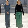 Mariano Rajoy, la reine Letizia d'Espagne , Maria Dolores de Cospedal lors de la parade de la Pâque militaire à Madrid le 6 janvier 2017