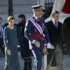 Le roi Felipe VI, la reine Letizia d'Espagne et Mariano Rajoy - Parade Pâque militaire à Madrid. Le 6 janvier 2017