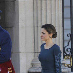 Le roi Felipe VI et la reine Letizia d'Espagne - Parade Pâque militaire à Madrid. Le 6 janvier 2017