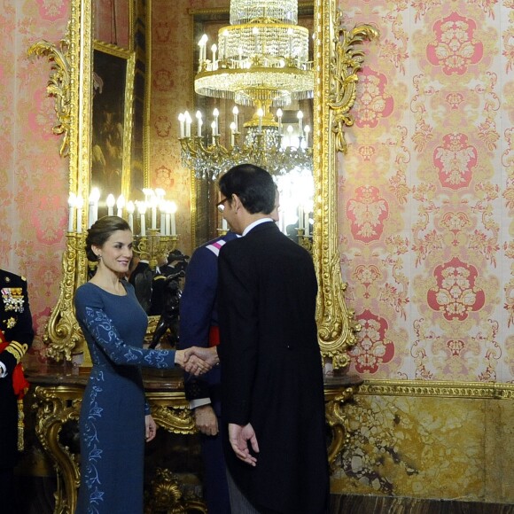 La reine Letizia d'Espagne - Parade Pâque militaire à Madrid. Le 6 janvier 2017