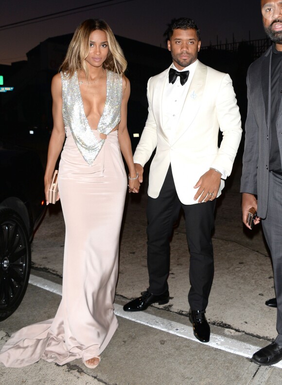 Ciara et son mari Russell Wilson vont diner au restaurant "Craig" à Los Angeles, le 13 juillet 2016.