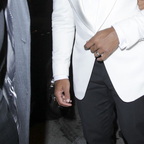 La chanteuse Ciara et son mari Russell Wilson sont allés dîner au Craig's restaurant à Bevrely Hills, Los Angeles, le 13 juillet 2016.  Ciara and Russell Wilson seen at Craig's restaurant in Beverly Hills Los Angeles, CA, on july 13, 2016.13/07/2016 - Los Angeles