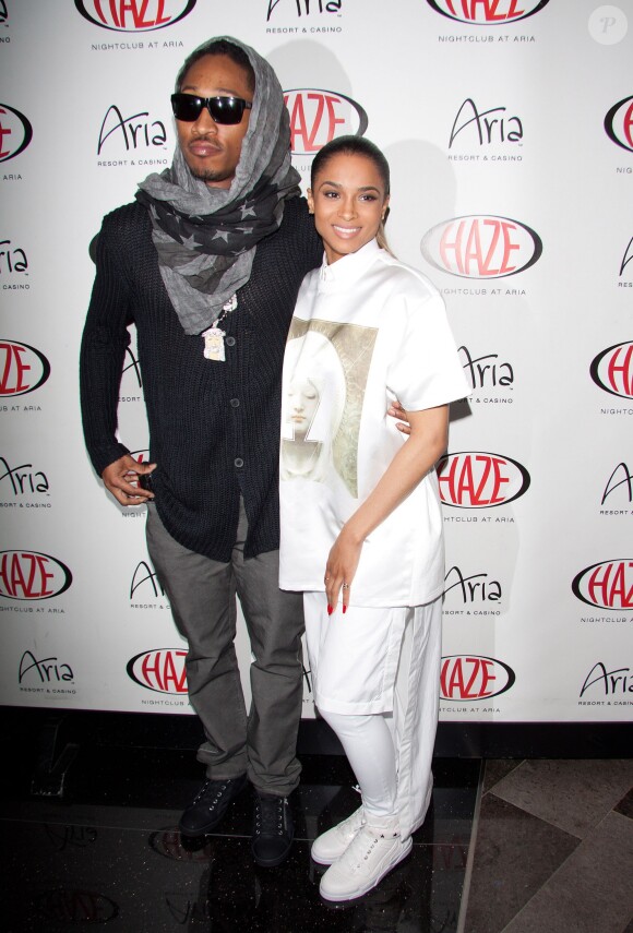 La chanteuse Ciara et le rappeur Future au club "Haze" pour un concert a Las Vegas, le 28 mars 2013.