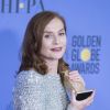 Isabelle Huppert - Press Room lors de la 74ème cérémonie annuelle des Golden Globe Awards à Beverly Hills, Los Angeles, Californie, Etats-Unis, le 8 janvier 2017. © Olivier Borde/Bestimage