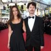 Lucie Lucas, son mari Adrien - Montée des marches du film "Carol" lors du 68e Festival International du Film de Cannes, à Cannes le 17 mai 2015.