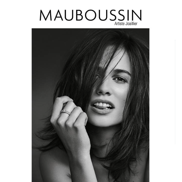 Lucie Lucas, égérie pour Mauboussin.
