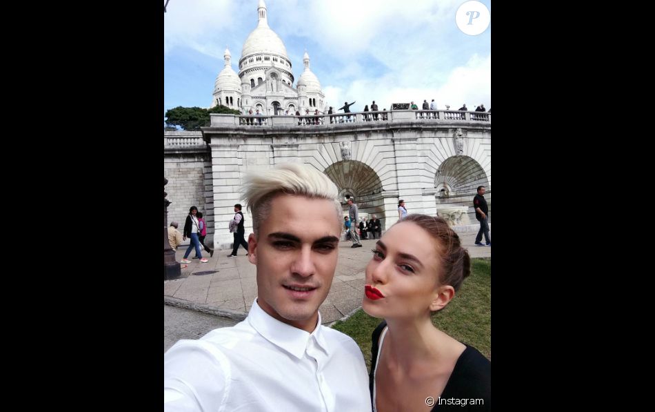 Nans et Helen (The Game Of Love) à Montmartre, en 2016. - Purepeople
