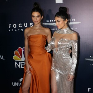 Kendall et Kylie Jenner à la soirée post-Golden Globes de la chaîne NBC. Beverly Hills, le 8 janvier 2017.