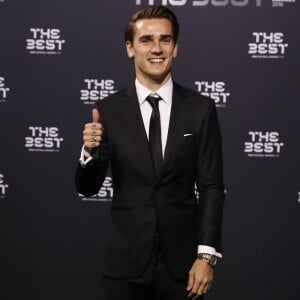 Antoine Griezmann au photocall des FIFA Football Awards à Zurich le 9 janvier 2017.