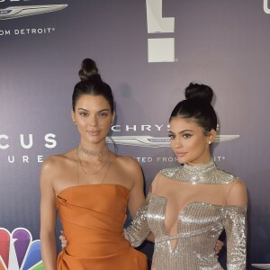 Kendall et Kylie Jenner à la soirée post-Golden Globes du groupe NBCUniversal. Los Angeles, le 8 janvier 2017. © Future-Image via ZUMA Press/Bestimage