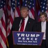 Le 45ème président des Etats-Unis, Donald Trump s'adresse à ses militants au New York Hilton Midtown dans les premières heures du matin à New New York le 9 novembre 2016.