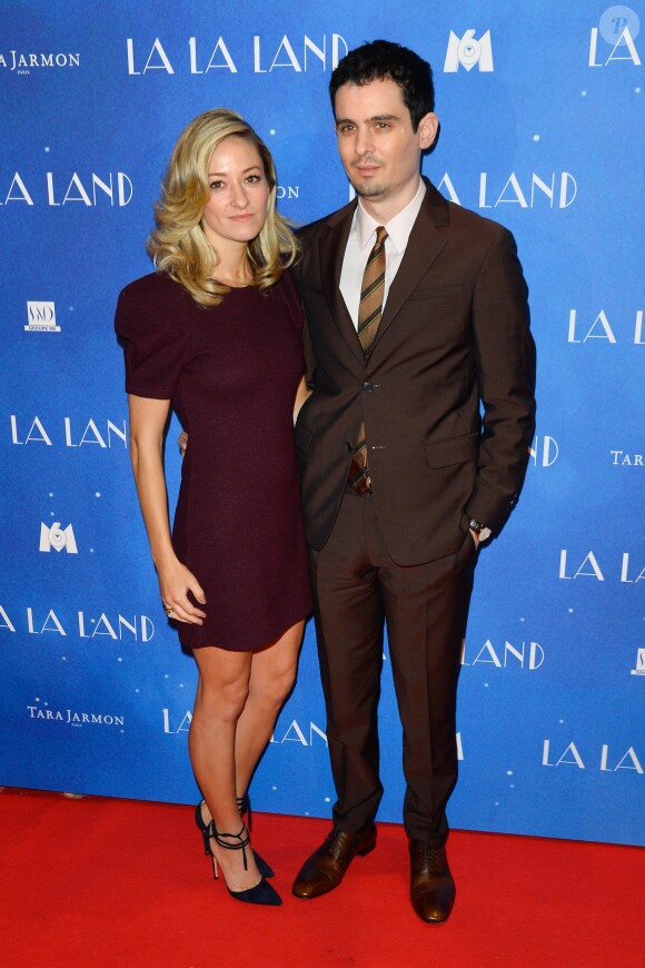 Olivia Hamilton et son compagnon Damien Chazelle (réalisateur) - Avant-première du film "La La Land" au cinéma UGC Normandie à Paris, le 10 janvier 2017. © Coadic Guirec/Bestimage
