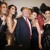 Donald Trump et plusieurs Miss Univers à New York. Juillet 2011.