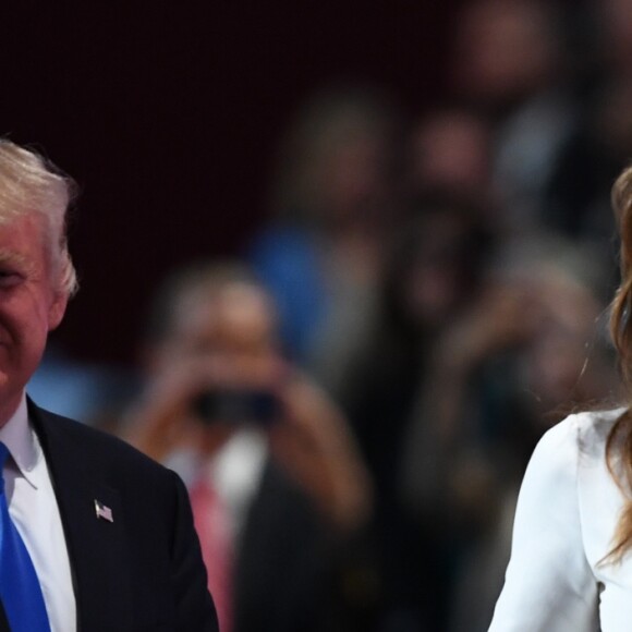 Donald et Melania Trump à Cleveland, le 18 juillet 2016.