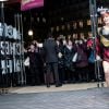 Fauve Hautot - La troupe de "Saturday Night Fever" fait son show à l'occasion du lancement des soldes d’hiver aux Galeries Lafayette à Paris, France, le 11 janvier 2017.