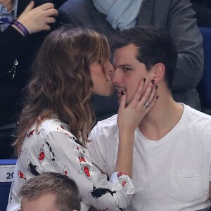 Laury Thilleman et Juan Arbelaez lors du match d'ouverture du Mondial de handball 2017, France-Brésil (31-16), à l'AccorHotels Arena à Paris le 11 janvier 2017. © Cyril Moreau/Bestimage