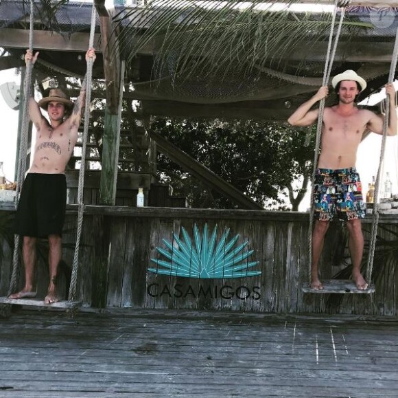 Justin Bieber et Patrick Schwarzenegger en vacances aux Bahamas, janvier 2017