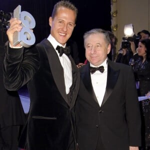 Michael Schumacher et Jean Todt lors de la soiree GQ à Berlin en Allemagne le 29 octobre 2010.