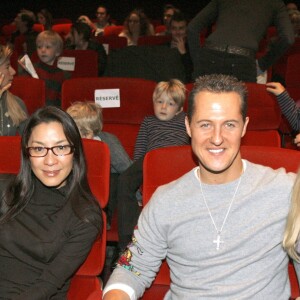 Jean Todt, Michelle Yeoh, Michael Schumacher et sa femme Corinna - Premiere du film Asterix à Paris le 13 janvier 2008.