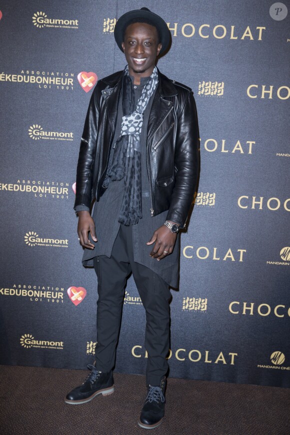 Ahmed Sylla - Avant-première du film "Chocolat" au Gaumont Champs-Elysées Marignan à Paris, le 1er février 2016. © Olivier Borde/Bestimage