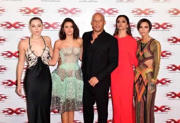 Hermione Corfield, Nina Dobrev, Vin Diesel, Deepika Padukone et Ruby Rose - Avant-première du film xXx - Reactivated à Londres le 10 janvier 2017