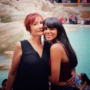 Shy'm et sa maman, Sophie, lors de leurs vacances en Italie (mai 2016).